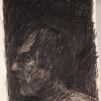 Drawing titled "Dirty Portrait 24" by Fleur Elise Noble, Original Artwork, Conté