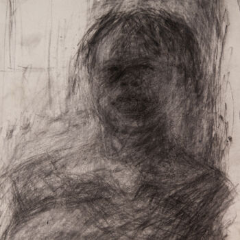 Drawing titled "Dirty Portrait 26" by Fleur Elise Noble, Original Artwork, Conté