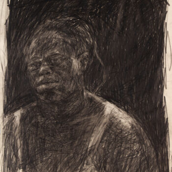 Drawing titled "Dirty Portrait 28" by Fleur Elise Noble, Original Artwork, Conté