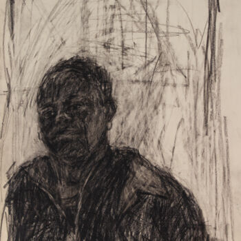 Drawing titled "Dirty Portrait 29" by Fleur Elise Noble, Original Artwork, Conté