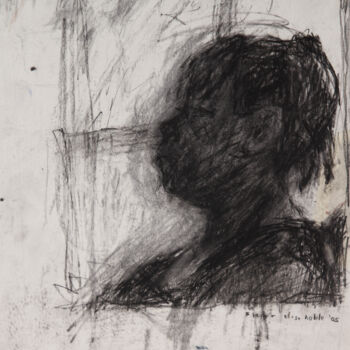 Drawing titled "Dirty Portrait 30" by Fleur Elise Noble, Original Artwork, Conté