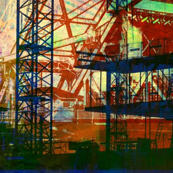 Arts numériques intitulée "IF YOU BUILD IT 8" par Otis Porritt, Œuvre d'art originale, Peinture numérique