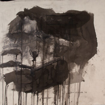 Drawing titled "GIrl in Bed" by Fleur Elise Noble, Original Artwork, Ink