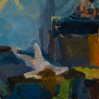 Painting titled "Studio Painting 3" by Fleur Elise Noble, Original Artwork, Oil