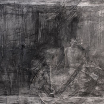 Drawing titled "Led Pencil Boy" by Fleur Elise Noble, Original Artwork, Charcoal