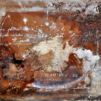 Pintura intitulada "468" por Anne-Michelle Vrillet (Mina), Obras de arte originais, Outro Montado em Armação em madeira