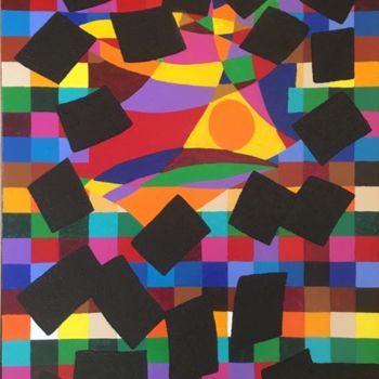 Peinture intitulée "AO2 - CONVECTIONS" par Claude Le Roy, Œuvre d'art originale, Acrylique Monté sur Châssis en bois