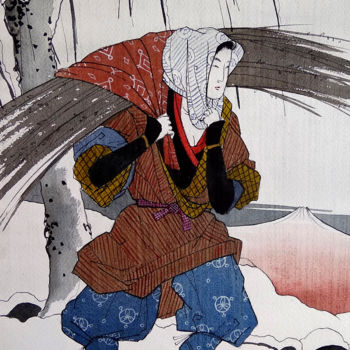 Painting titled "Запах весны" by Taisiia Menigecheva, Original Artwork, Watercolor