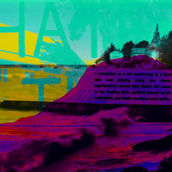 Digital Arts titled "I remember a kid va…" by Michel Tabanou, Original Artwork, Digital Painting