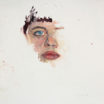 Painting titled "Kasia" by Fleur Elise Noble, Original Artwork, Oil