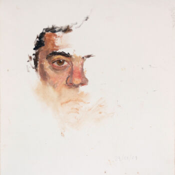 Painting titled "Mark" by Fleur Elise Noble, Original Artwork, Oil