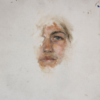 Painting titled "Lena" by Fleur Elise Noble, Original Artwork, Oil