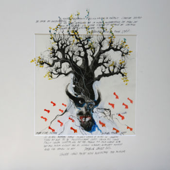 Dessin intitulée "IGNIRE IGNISAMAT NO…" par Patrick Santus, Œuvre d'art originale, Conté