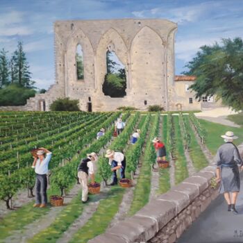 Peinture intitulée "la grande muraille…" par Marc Degieux, Œuvre d'art originale, Huile