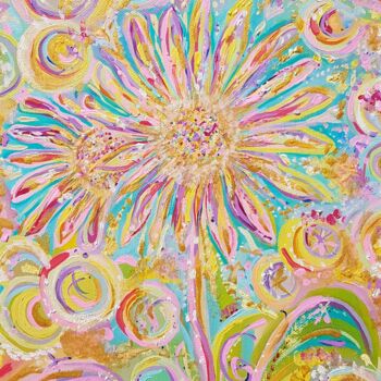 Painting titled "Heavenly bliss" by Goldenlight, Original Artwork, Oil