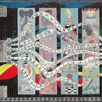 Painting titled "The Message" by Gerald Shepherd F.F.P.S., Original Artwork, Acrylic
