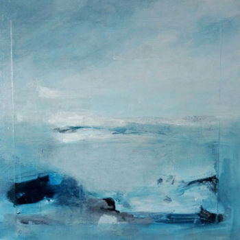 Peinture intitulée ""Contrée d'aucun Ho…" par Denis Bi Assira, Œuvre d'art originale, Acrylique Monté sur Châssis en bois