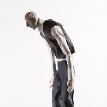 Sculpture titled "Paper Puppet 15" by Fleur Elise Noble, Original Artwork, Clay