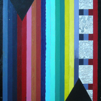 Painting titled "Parapainting 2 - Th…" by Gerald Shepherd F.F.P.S., Original Artwork, Acrylic