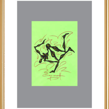 Disegno intitolato "Queen #10" da Nikolaj Sednin (Nicolas Sedninne), Opera d'arte originale, Lacca