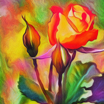 "Una rosa per te" başlıklı Dijital Sanat Marco Ciarciaglino tarafından, Orijinal sanat, Dijital Resim