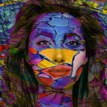 Digital Arts titled "VENICE.....Mosaic" by Jeanmi, Original Artwork, Digital Painting