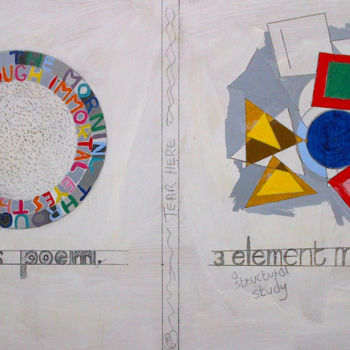 Painting titled "Duo One - Structura…" by Gerald Shepherd F.F.P.S., Original Artwork, Acrylic