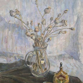 Painting titled "Маки." by Dmitry Veltishchev, Original Artwork, Oil