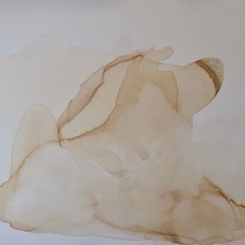 Peinture intitulée "NU 5144" par Norbert Engel, Œuvre d'art originale, Aquarelle Monté sur Châssis en bois