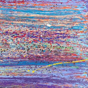 Painting titled "Peinture Acrylique…" by Norbert Engel, Original Artwork, Acrylic Mounted on Wood Stretcher frame