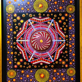 Painting titled "LE CIRQUE DU SOLEIL…" by Flod, Original Artwork, Acrylic Mounted on Wood Panel