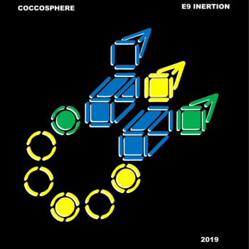 Arts numériques intitulée "COCCOSPHERE" par Etienne Frouin (E9 Inertion), Œuvre d'art originale, Travail numérique 2D