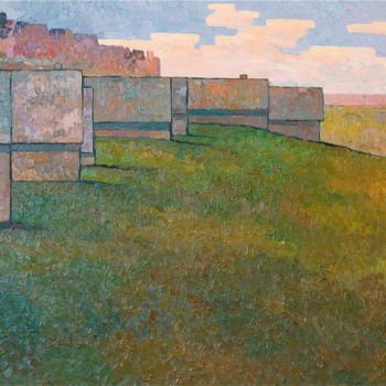 Malerei mit dem Titel "Lempaala" von Nikolay Biryukov, Original-Kunstwerk, Öl Auf Keilrahmen aus Holz montiert
