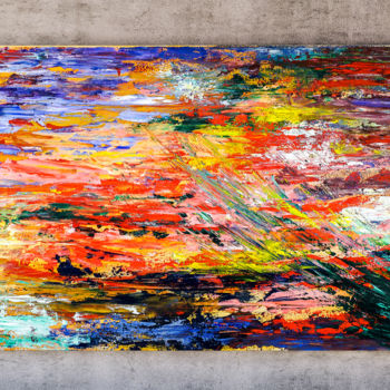 Peinture intitulée "- Summer - Ready to…" par Retne, Œuvre d'art originale, Huile Monté sur Châssis en bois