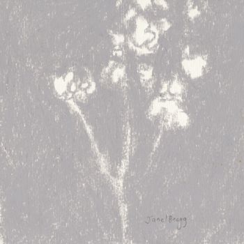 Ζωγραφική με τίτλο "Baby's Breath in Do…" από Janel Bragg, Αυθεντικά έργα τέχνης, Παστέλ