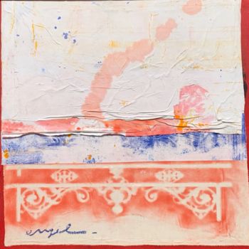 Collages titled "Collages - LEVER DE…" by Norbert Engel, Original Artwork, Acrylic Mounted on Wood Panel