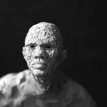 Sculpture titled "Clay Face 2" by Fleur Elise Noble, Original Artwork, Terra cotta