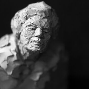 Sculpture titled "Clay Face 3" by Fleur Elise Noble, Original Artwork, Terra cotta