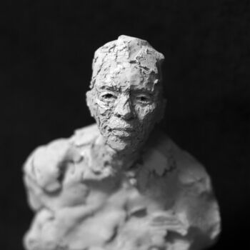 Sculpture titled "Clay Face 7" by Fleur Elise Noble, Original Artwork, Terra cotta