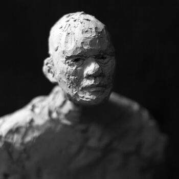 Sculpture titled "Clay Faces 33" by Fleur Elise Noble, Original Artwork, Terra cotta