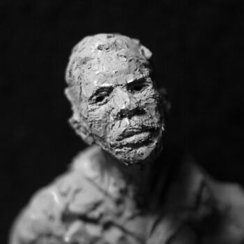 Sculpture titled "Clay Face 68" by Fleur Elise Noble, Original Artwork, Terra cotta