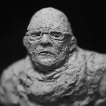 Sculpture titled "Clay Face 74" by Fleur Elise Noble, Original Artwork, Terra cotta