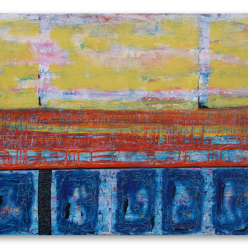 Peinture intitulée "Hanoi" par Juliette Gallas, Œuvre d'art originale, Acrylique Monté sur Châssis en bois