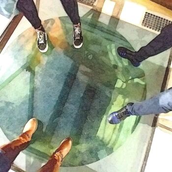 Photographie intitulée "Dans nos shoes" par Marie Marlène Mahalatchimy, Œuvre d'art originale, Photographie numérique