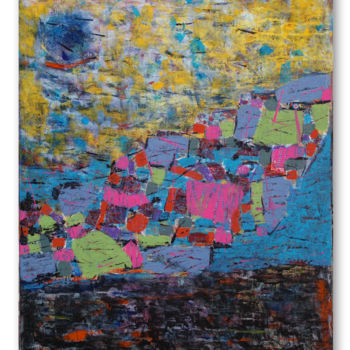 Peinture intitulée "Ragtime" par Juliette Gallas, Œuvre d'art originale, Acrylique Monté sur Châssis en bois