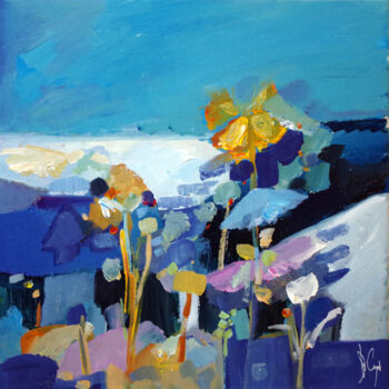 Peinture intitulée "Balnéaire VI" par Muriel Cayet, Œuvre d'art originale, Acrylique