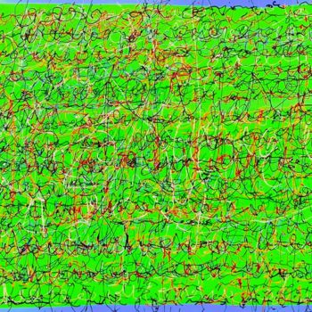 Painting titled "art conceptuel "Gra…" by Norbert Engel, Original Artwork, Digital Painting Mounted on Metal