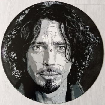 Pintura titulada "Chris Cornell" por Sérgio Clemente, Obra de arte original, Pintura al aerosol