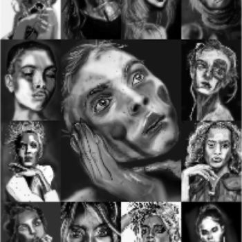 Digital Arts titled "the ocean in your i…" by Zilmari, Original Artwork, Digital Painting