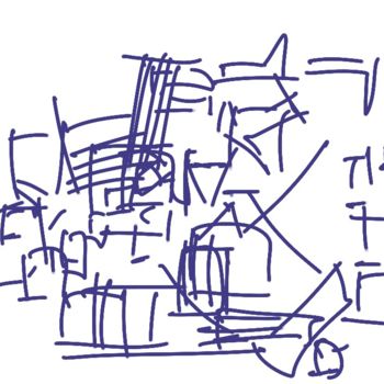 Digital Arts με τίτλο "Drawing Done Withou…" από Gerald Shepherd F.F.P.S., Αυθεντικά έργα τέχνης, Ψηφιακή ζωγραφική